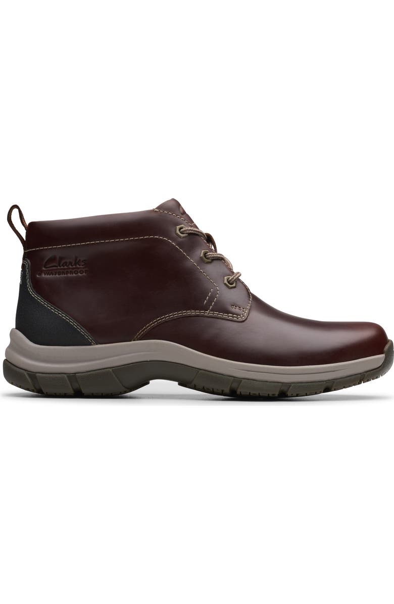 Clarks<sup>®</sup> Walpath Waterproof Chukka Boot, Alternate, color, Brown Leather