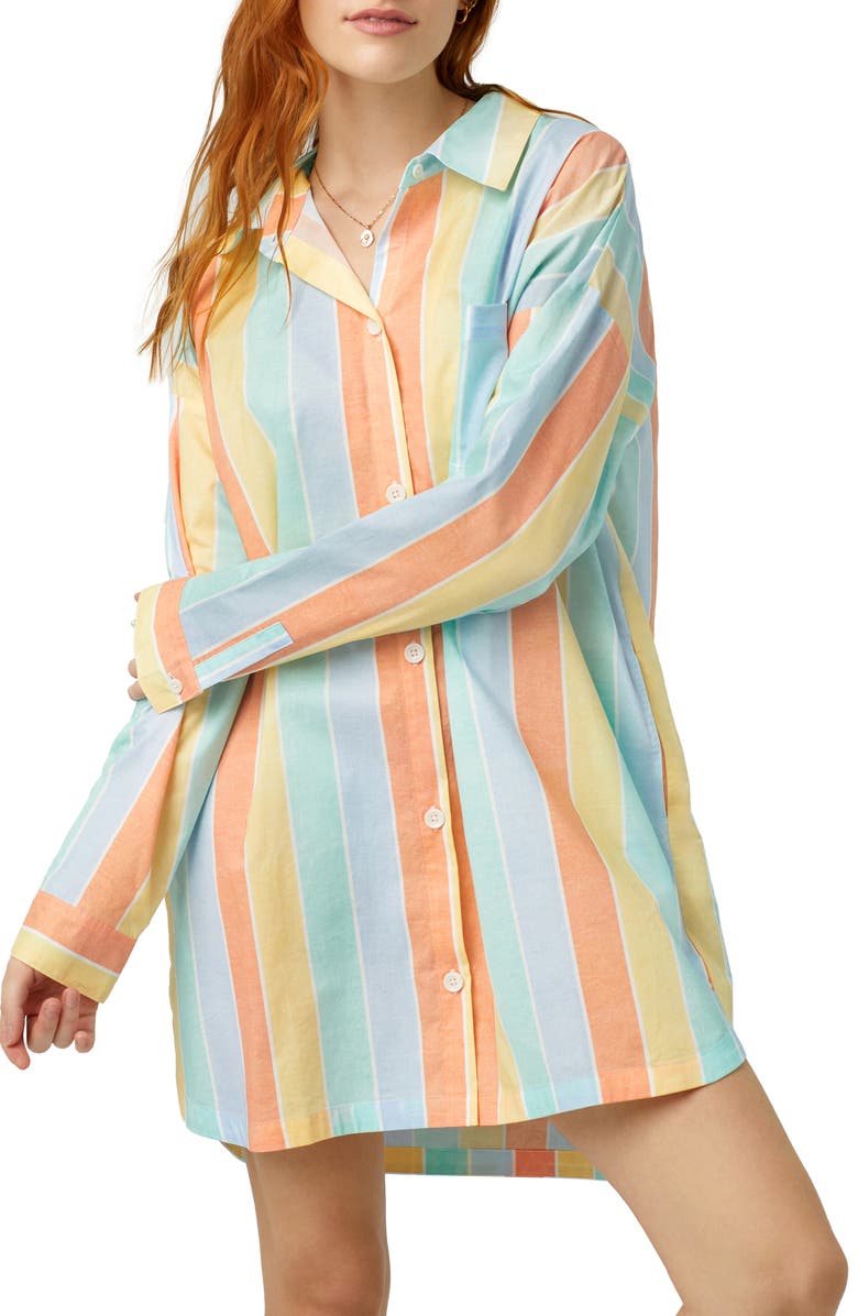 BedHead Pajamas Organic Cotton Poplin Sleepshirt, Alternate, color,