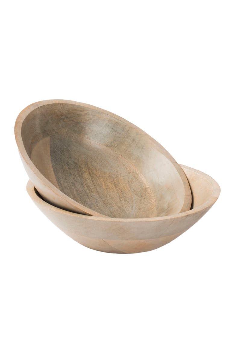 Woodform Stackable Bowls - Rustic Grey, Alternate, color, Grey