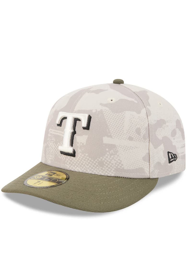 Men's New Era Light Beige/Olive Texas Rangers 2025 Armed Forces Day 59FIFTY Fitted Hat, Alternate, color, Light Beige