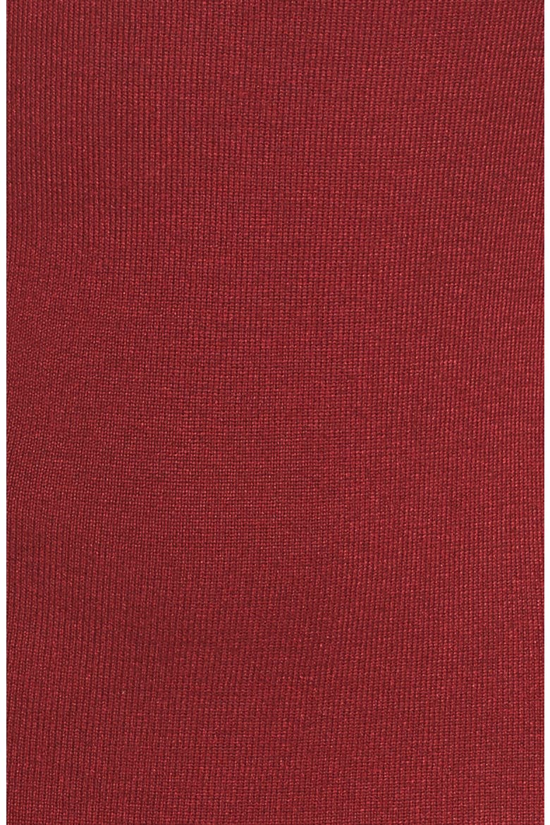 Ruffle Cold Shoulder Sweater Dress, Alternate, color, MERLOT