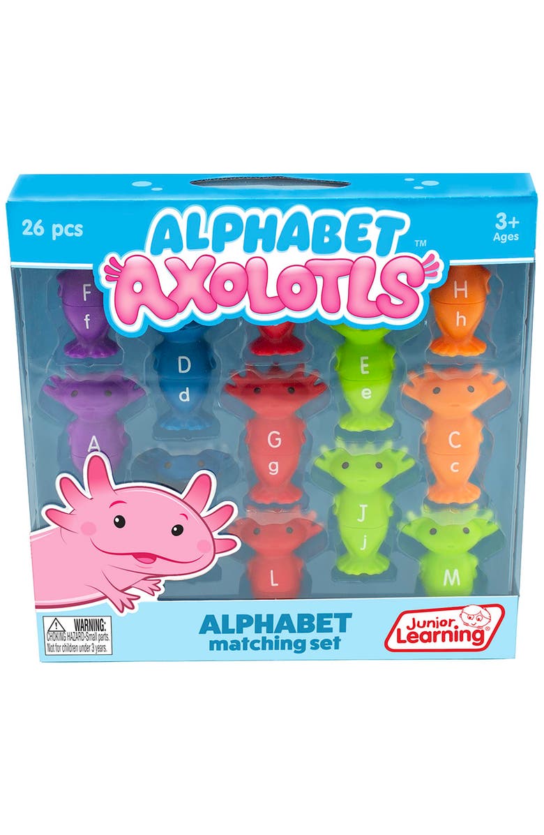 Junior Learning Alphabet Axolotls Game Match Upper & Lowercase Letters, Main, color, Multicolored