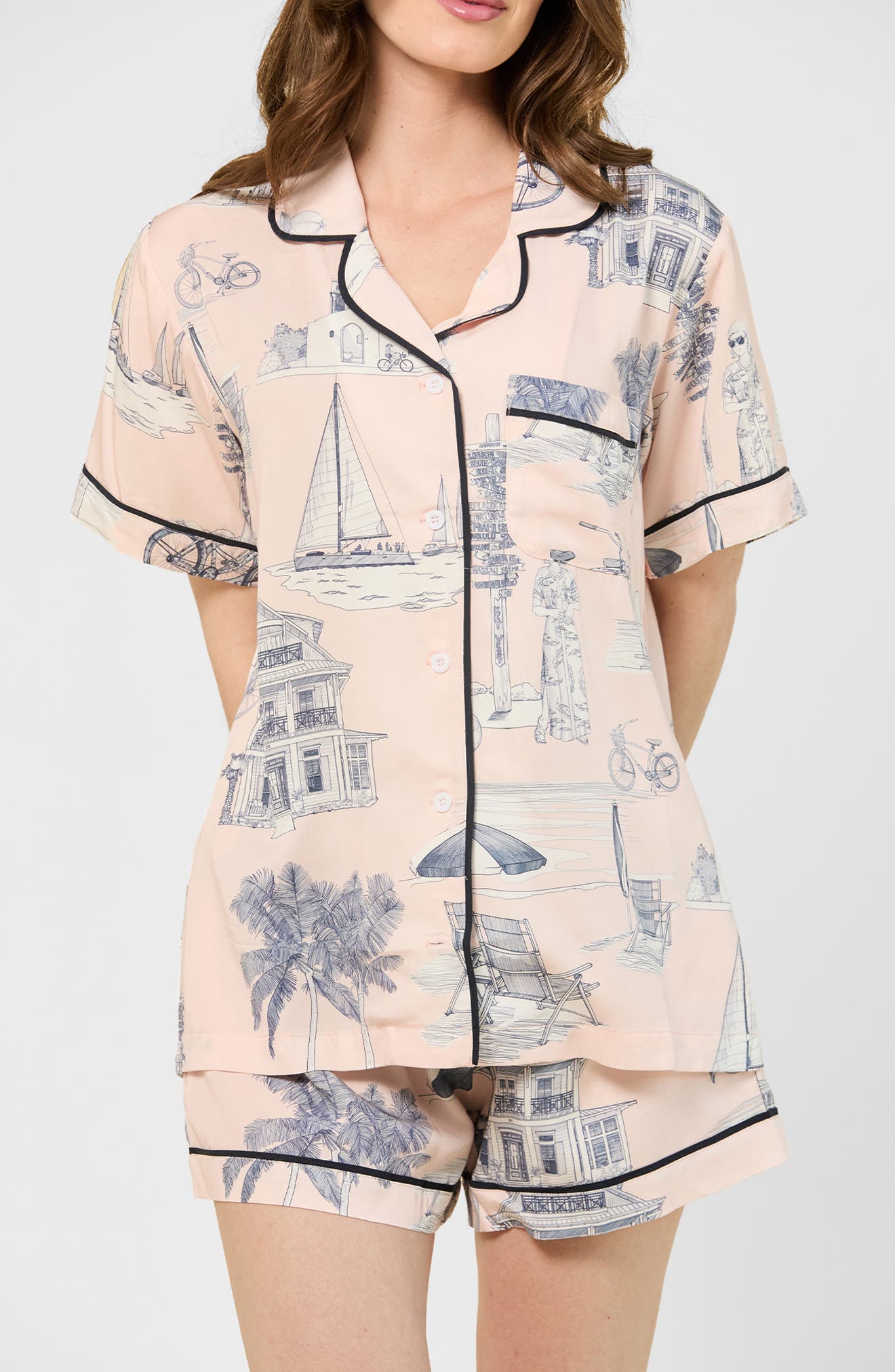 Katie Kime Florida Toile Short Pajamas