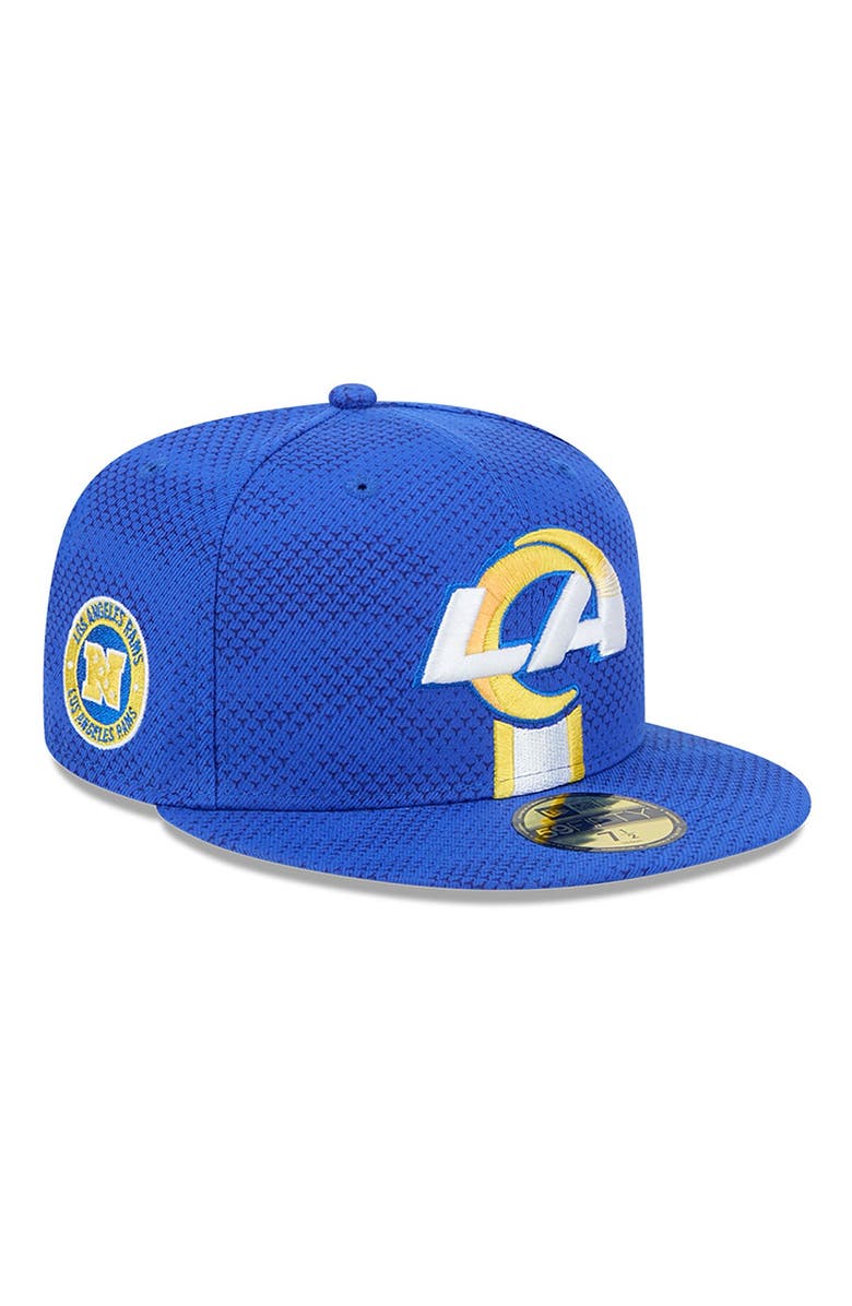 New Era Men's New Era Royal Los Angeles Rams 2024 Sideline 59FIFTY Fitted Hat, Main, color,