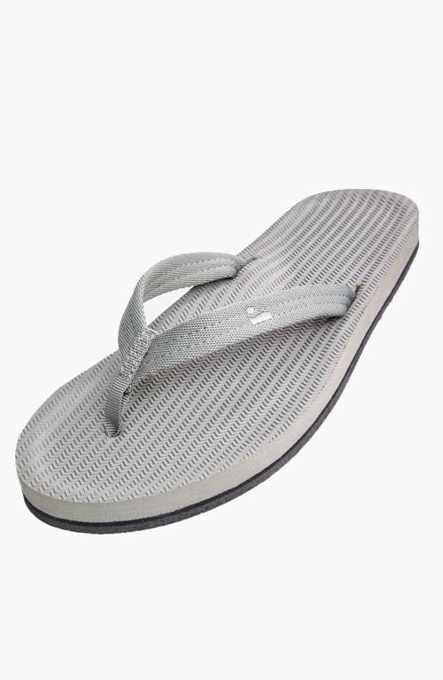 Indosole Responsibly-made Tire Sole Easy Living Flip Flops In Gray