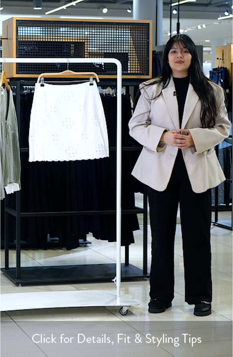 Eyelet Lace Miniskirt, sales video thumbnail