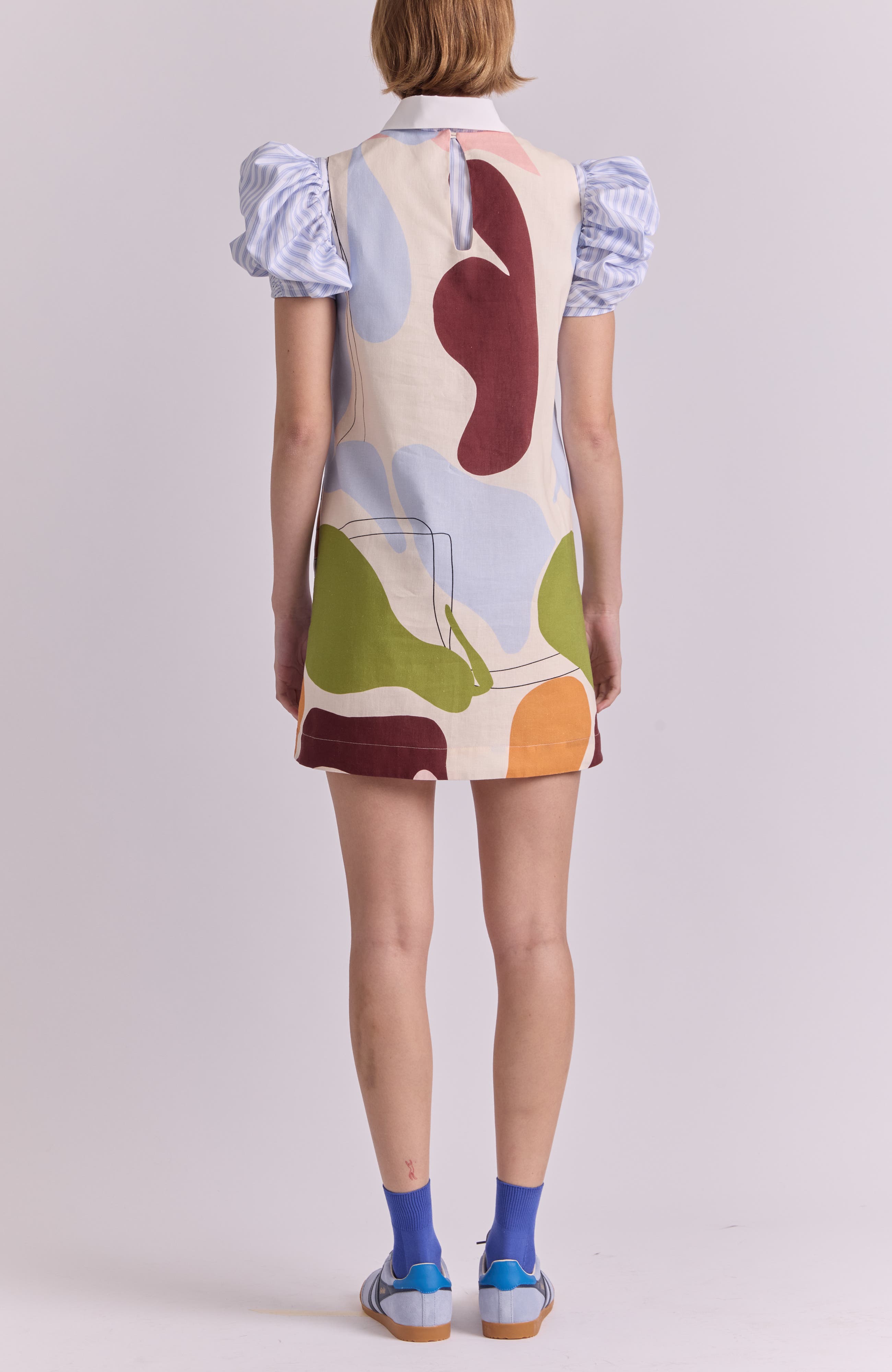 Mundo Sleeveless Column Cotton Minidress - image 2