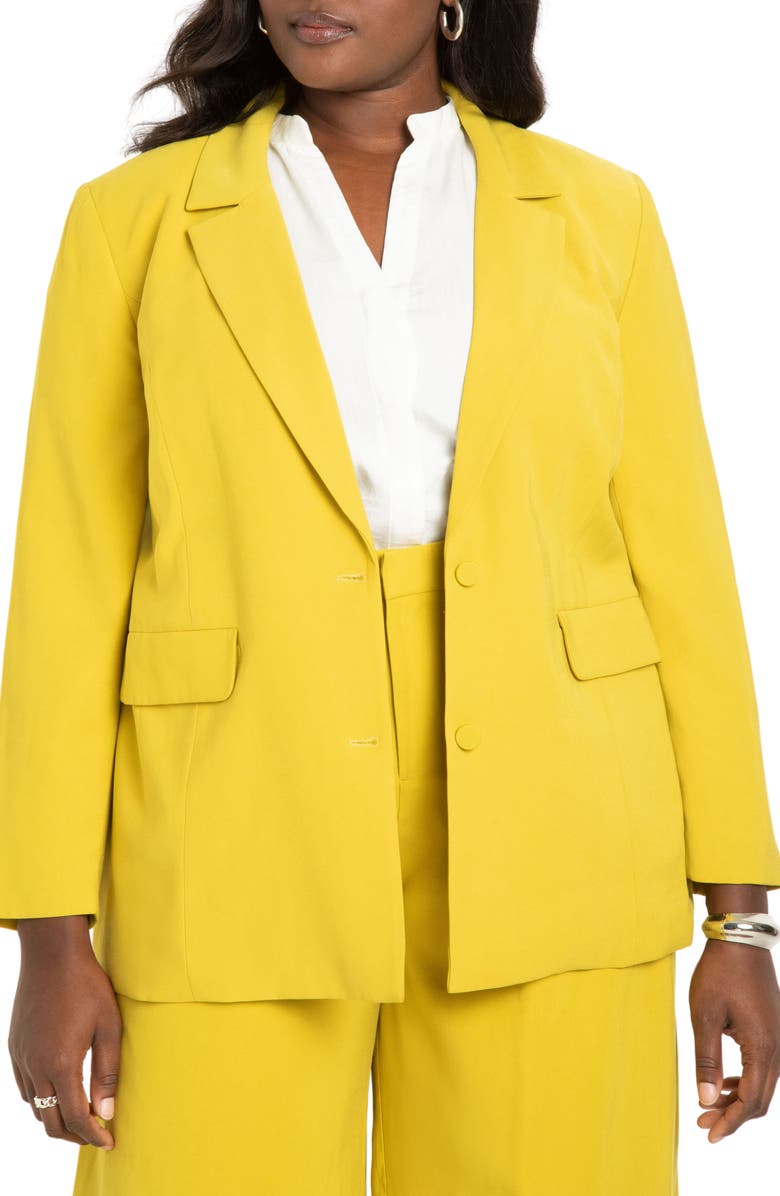 ELOQUII Longline Blazer, Main, color,