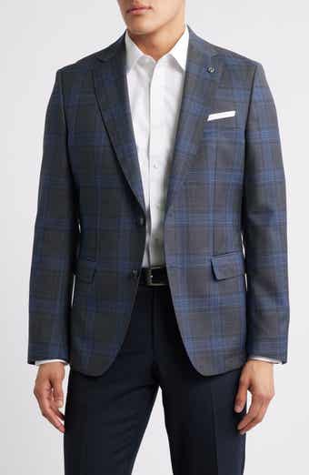 BOSS Hutson Check Virgin Wool Sport Coat