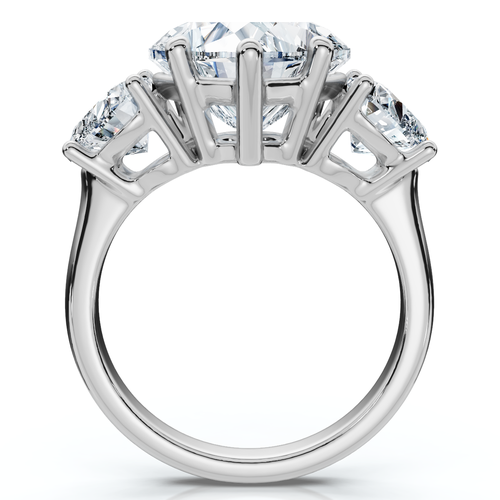 Bliss Diamond Certified 5ct Heart Shape Diamond Engagement Ring 14k Gold Or Platinum Lab Grown In 14k White Gold