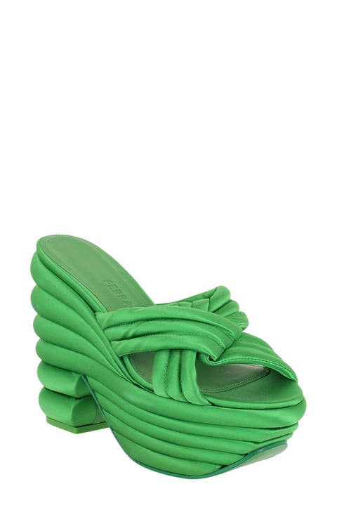 Sculptural Platform Heel Sandal (Women)