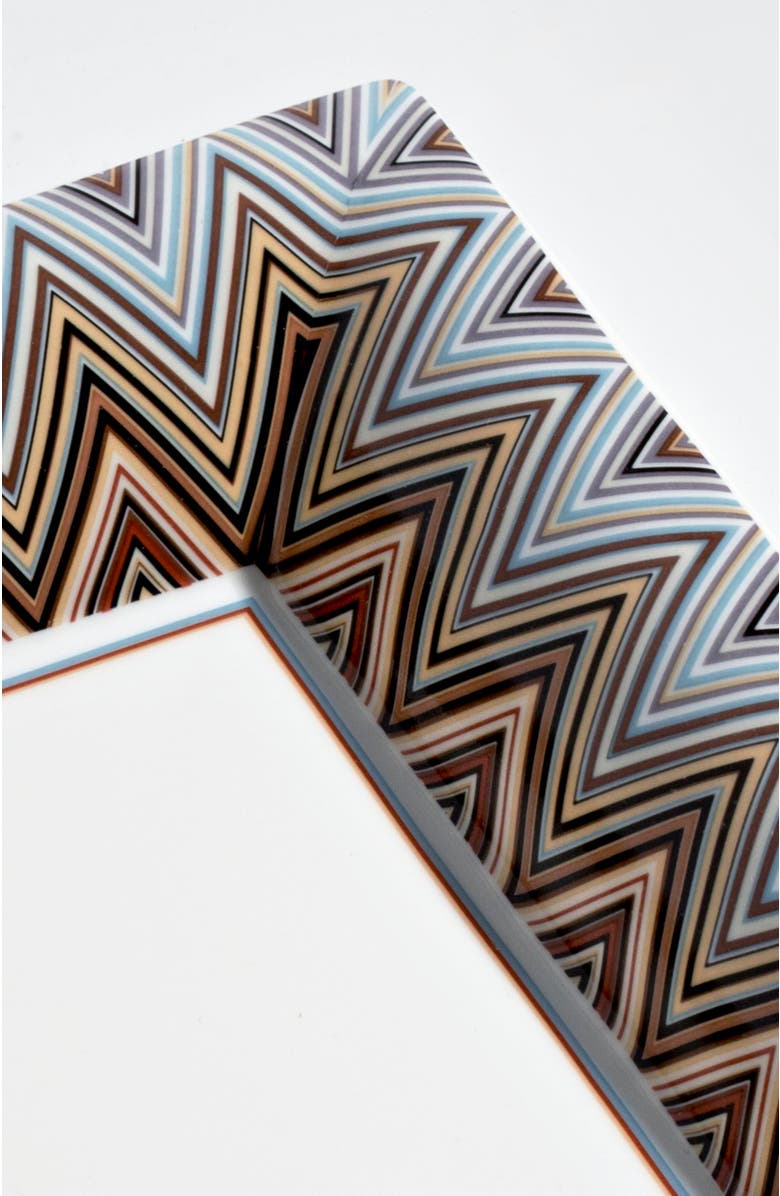 Missoni Home Tableware Tray ZIG ZAG Rectangular Large in Luxury Box Jarris 148 8.5" x 6.75", Alternate, color, Multicolor