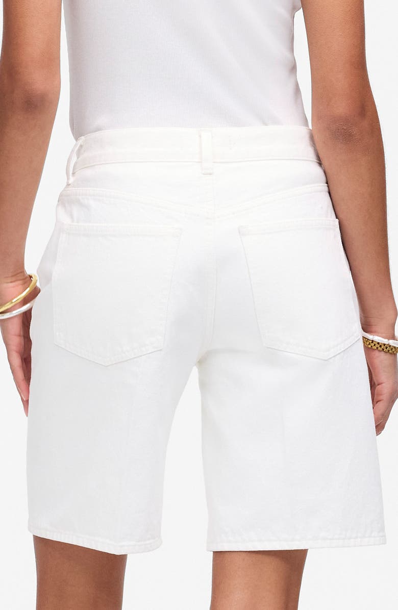 Madewell 1997 Denim Bermuda Shorts, Alternate, color, Pure White