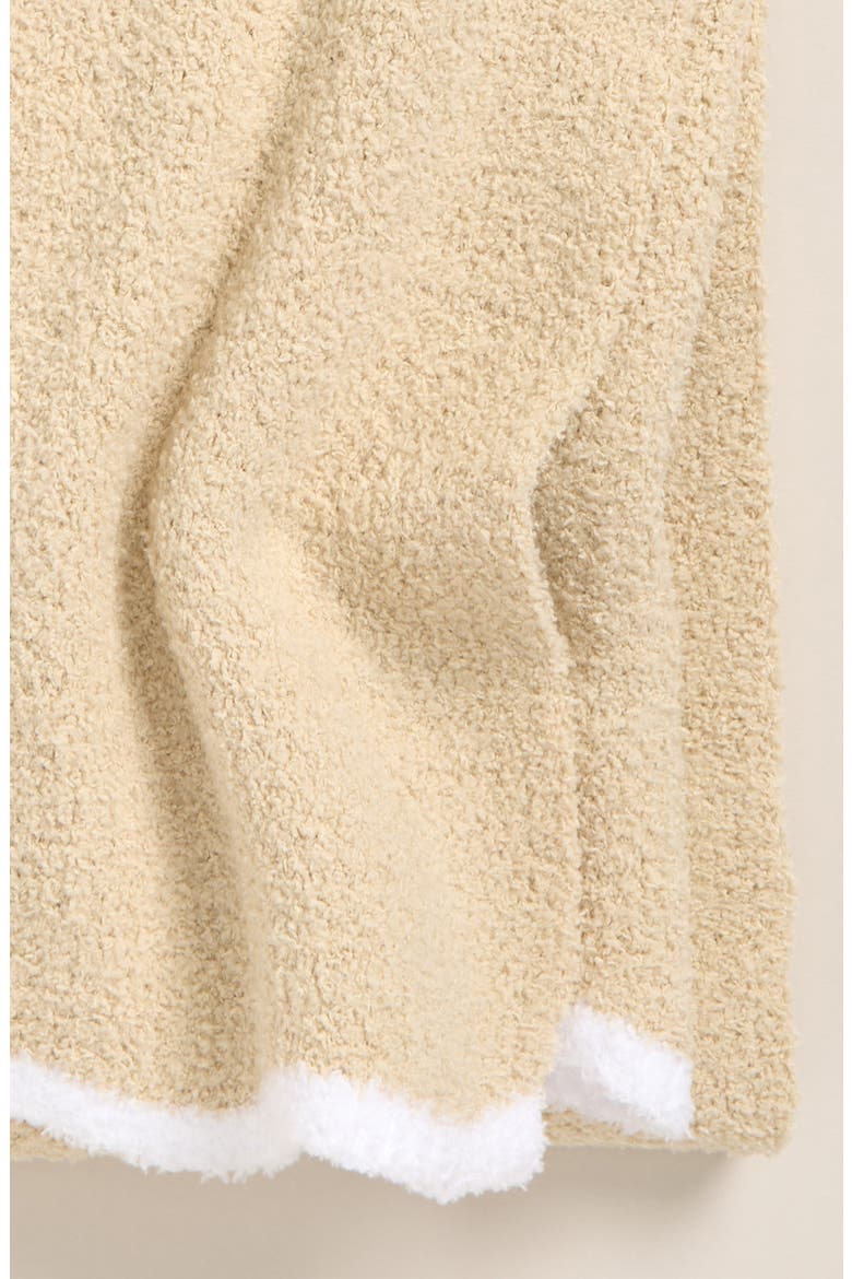 Scallop Trim Chenille Blanket, Alternate, color, BEIGE OATMEAL