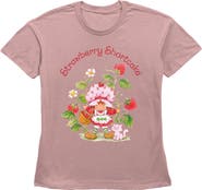 Strawberry Shortcake Women's Fruit Garden Short Sleeve Straight Fit T-Shirt