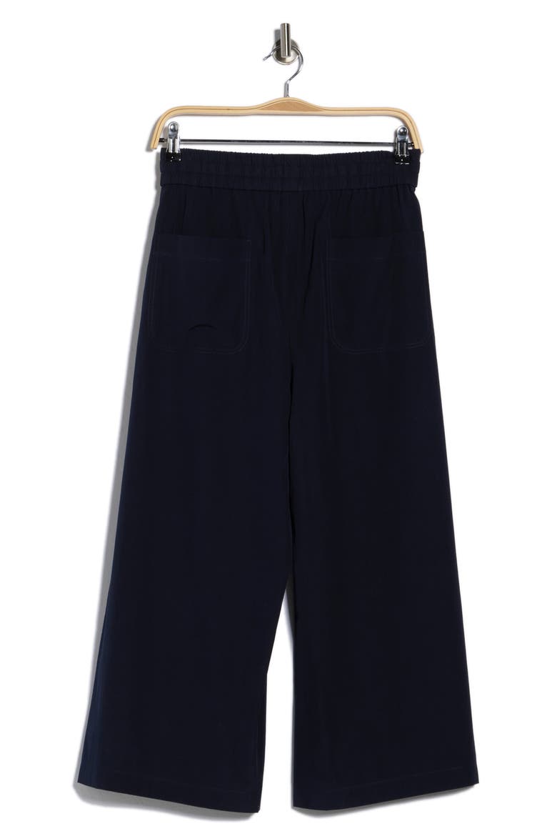 Cotton Crop Wide Leg Pants, Alternate, color, MIDNIGHT
