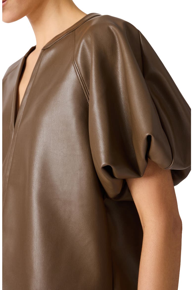 Cecila Faux Leather Top, Alternate, color, COCO