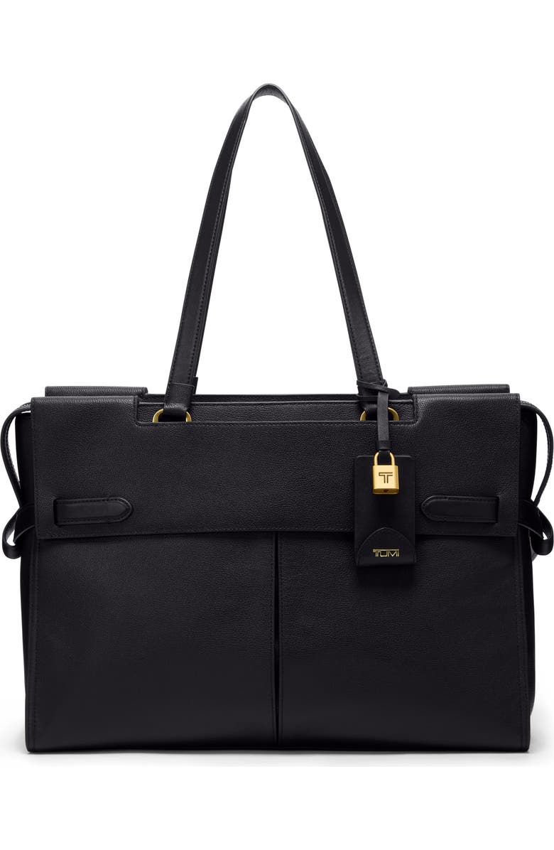 TUMI Large Agent Leather Tote, Main, color,