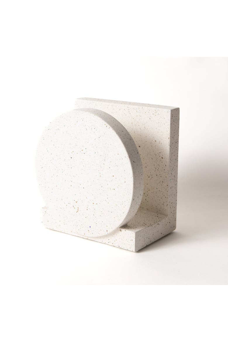 Napkin Holder, Alternate, color, White Terrazzo