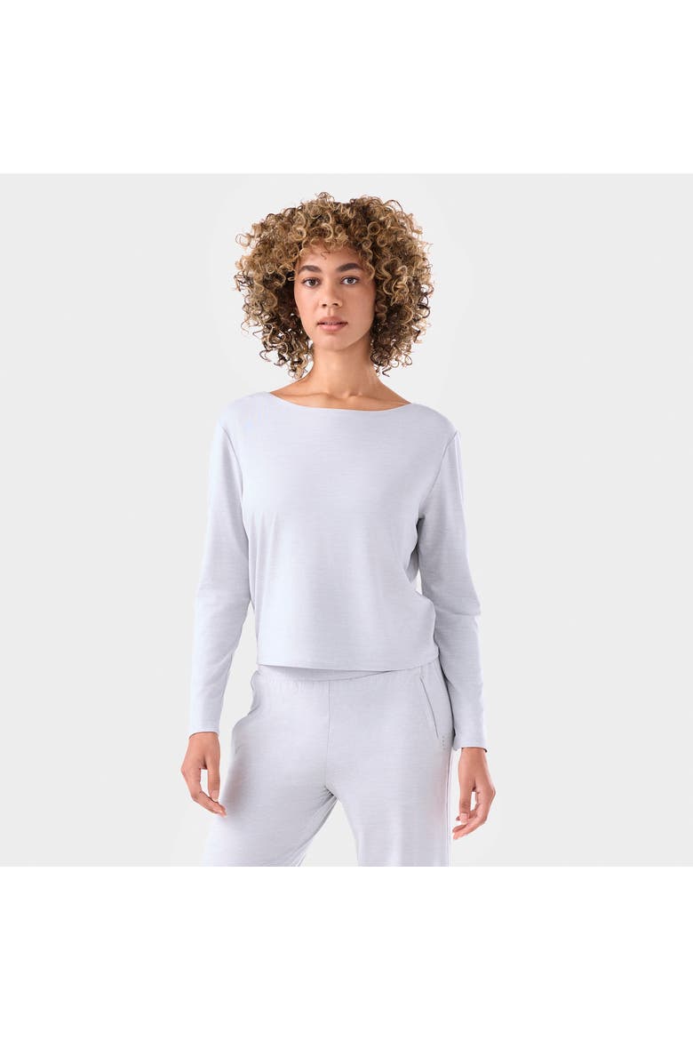 Brushed Tec Knit Long Sleeve, Main, color, ASH
