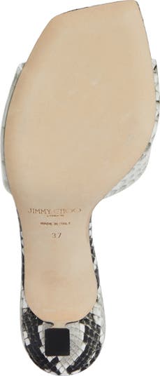 Skye Snakeskin Embossed Slide Sandal
