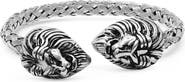 STEELTIME Men's Stainless Steel Tiger Cuff Bracelet