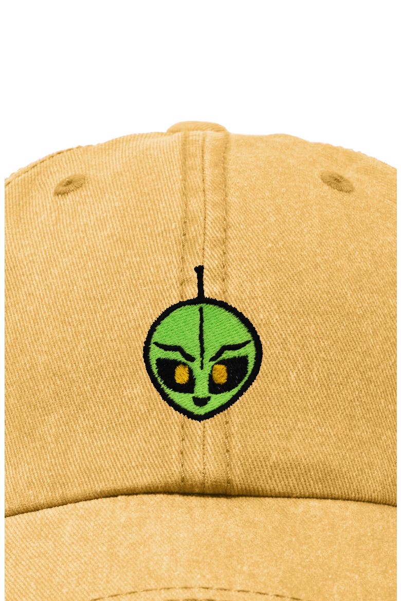 Duder Alien Dad Cap, Alternate, color, Washed Gold