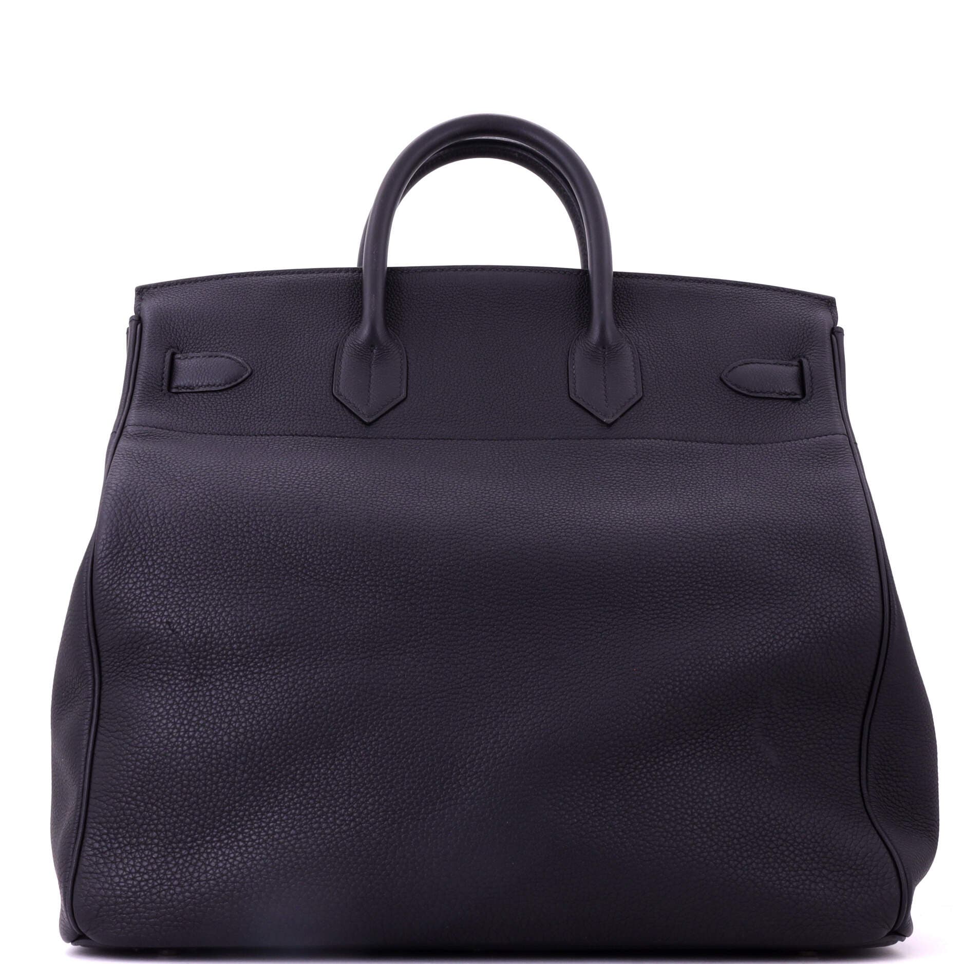 Pre-Owned Hermes HAC Birkin Bag Black Togo with Palladium Hardware 40, Alternate, color, Noir