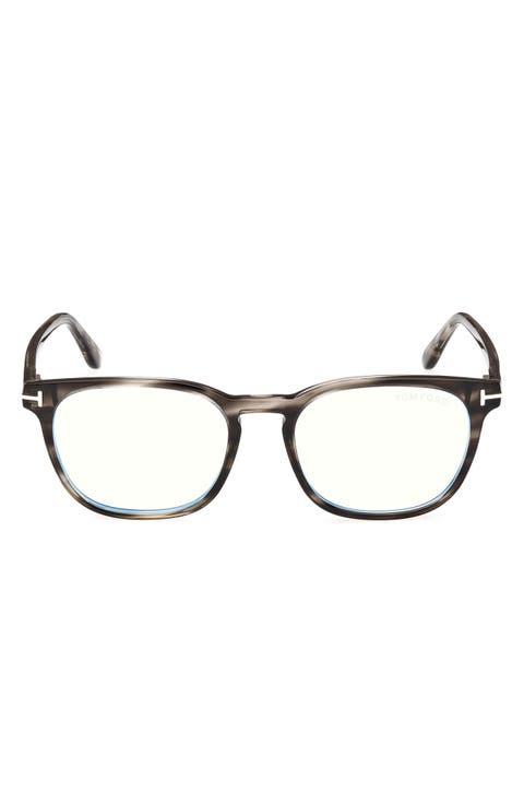 53mm Square Blue Light Blocking Glasses