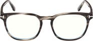 TOM FORD 53mm Square Blue Light Blocking Glasses