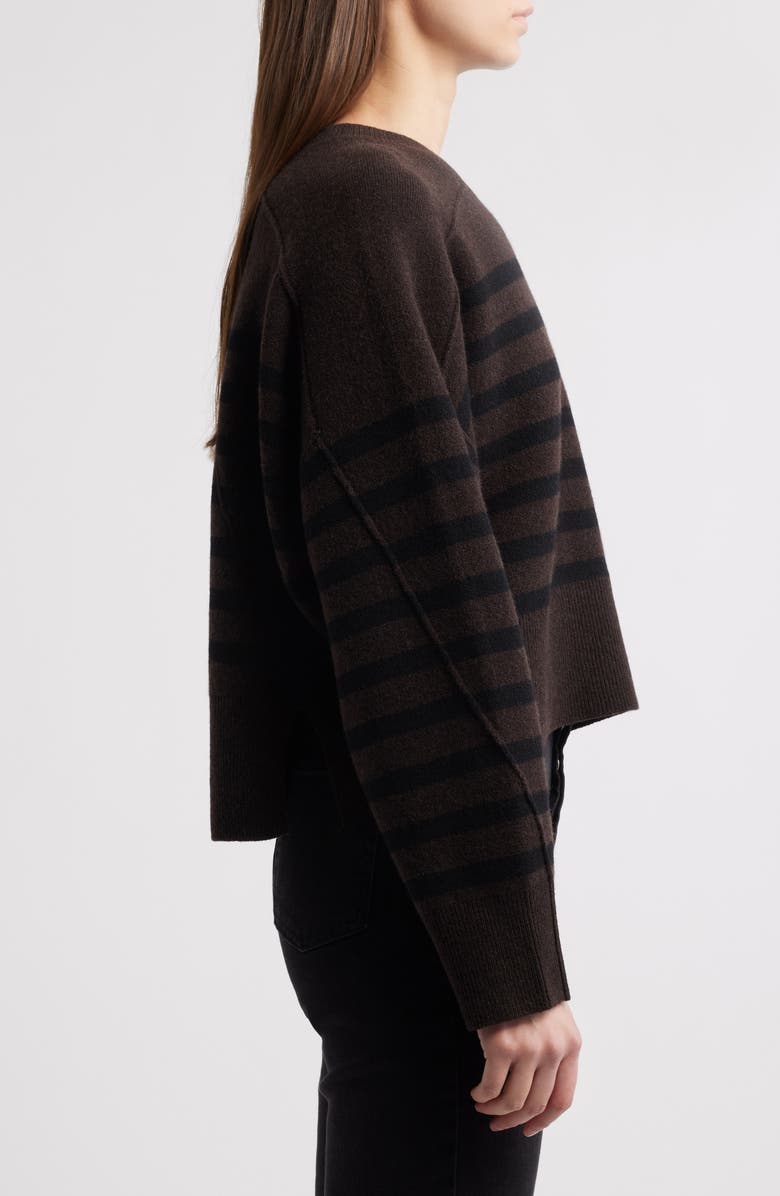 Bridget Stripe Crewneck Wool Blend Sweater