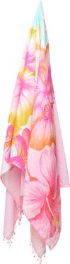LSPACE Mika Seashell Fringe Cotton Cover-Up Sarong