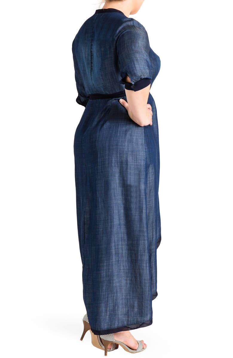 Standards & Practices Elle Wrap Maxi Dress, Alternate, color, 