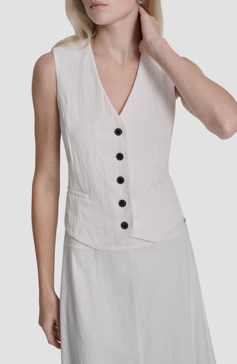 Arid Cotton Blend Pique Vest