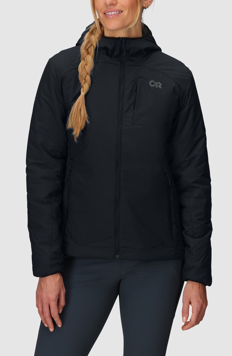 Outdoor Research Vesper Insulated Hooded Jacket, Main, color, Black