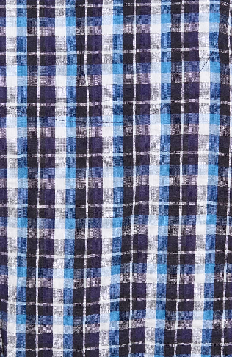 Majestic International Men's Sun Up Seersucker Robe, Alternate, color, 