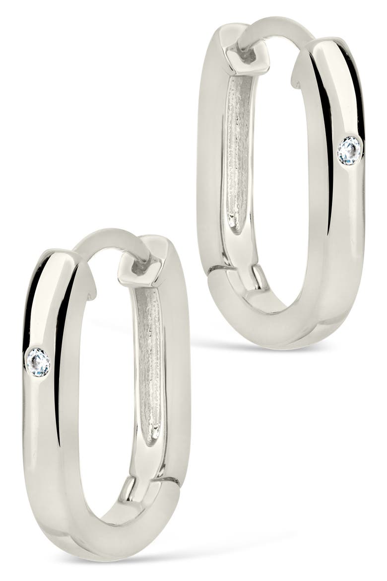 Arlet Hoop Earrings, Alternate, color, SILVER
