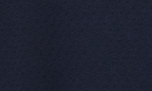 Calvin Klein Textured Jacquard Knit Polo In Blue