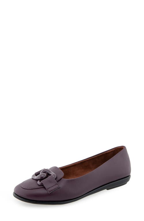 Aerosoles Bell Chain Bit Flat In Purple