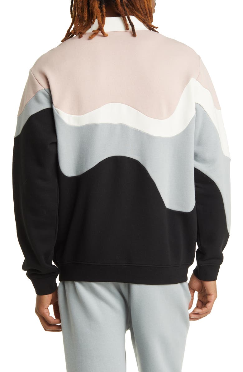 ICECREAM Big Drip Long Sleeve Polo Sweatshirt, Alternate, color, 