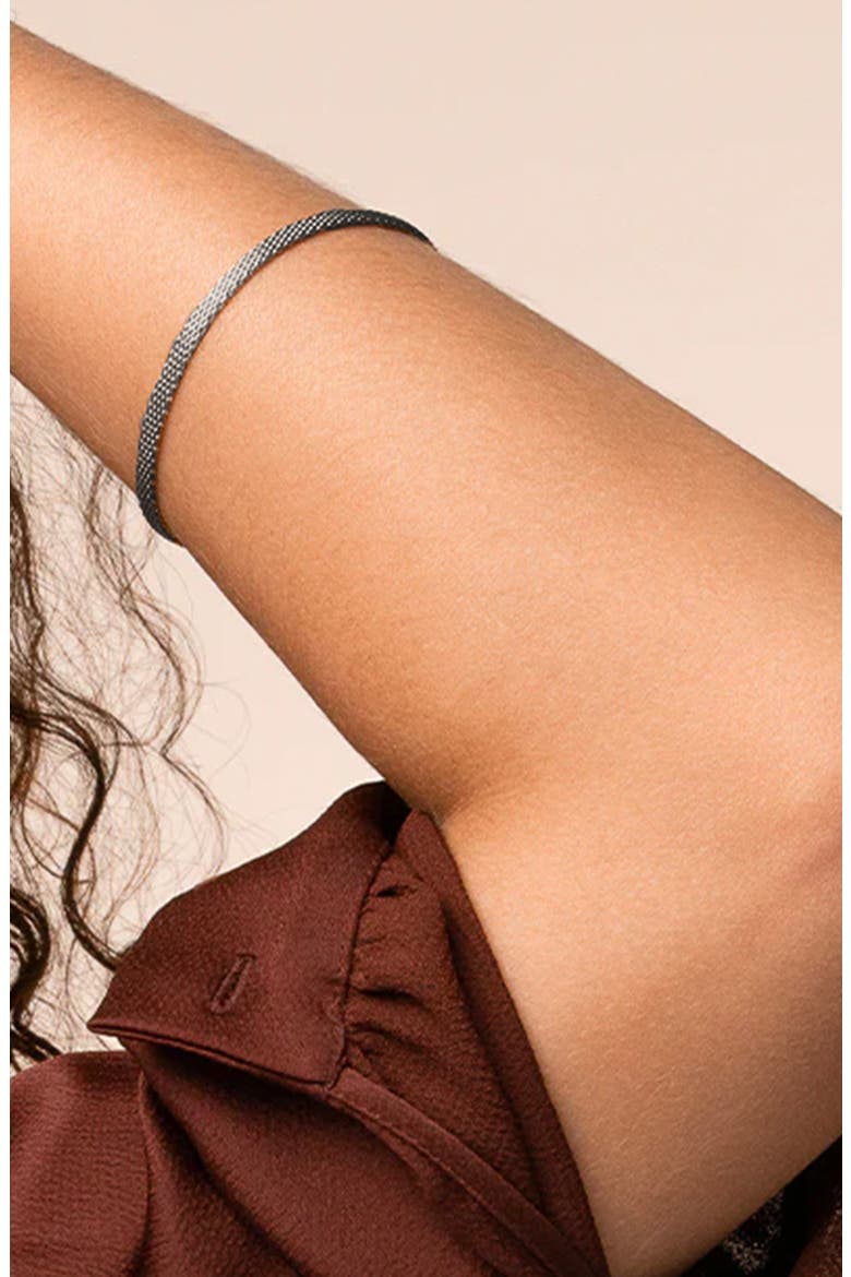 Sarah Thin Bracelet Minimalist Everyday Layering, Alternate, color, Dark Grey