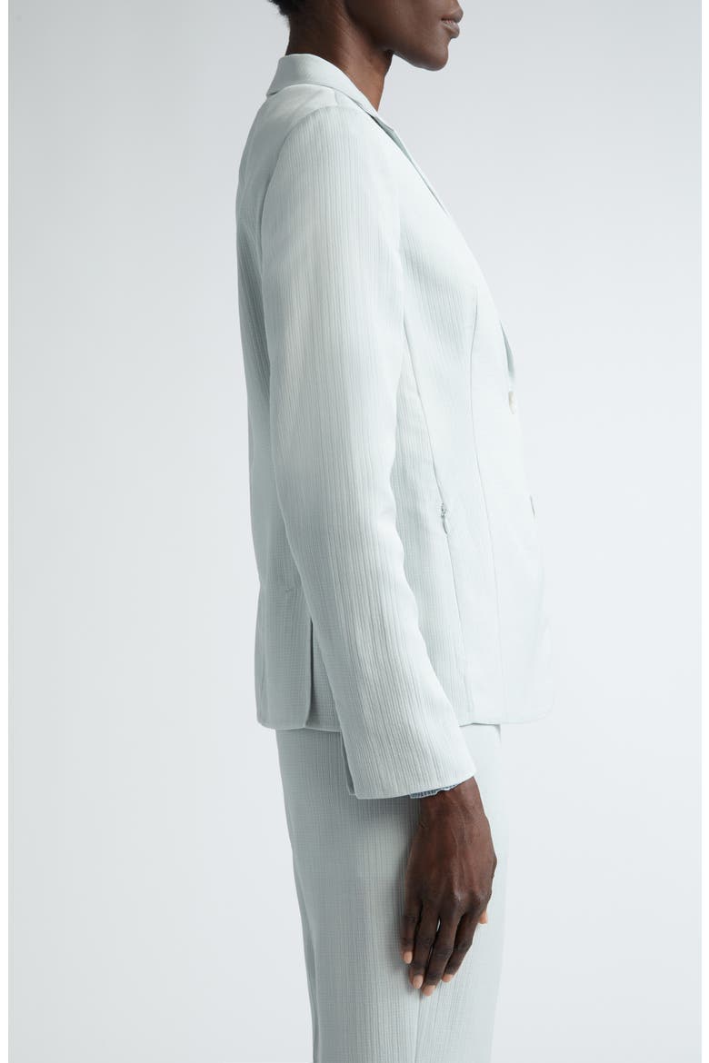 Lavino Cotton & Silk Blend Double Face Jacket, Alternate, color, BLEACHED DENIM