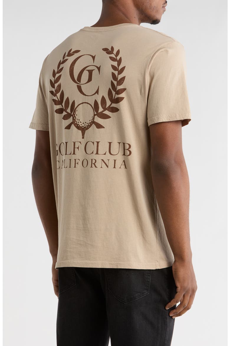 Golf Club Cotton Graphic T-Shirt, Alternate, color, HUMUS