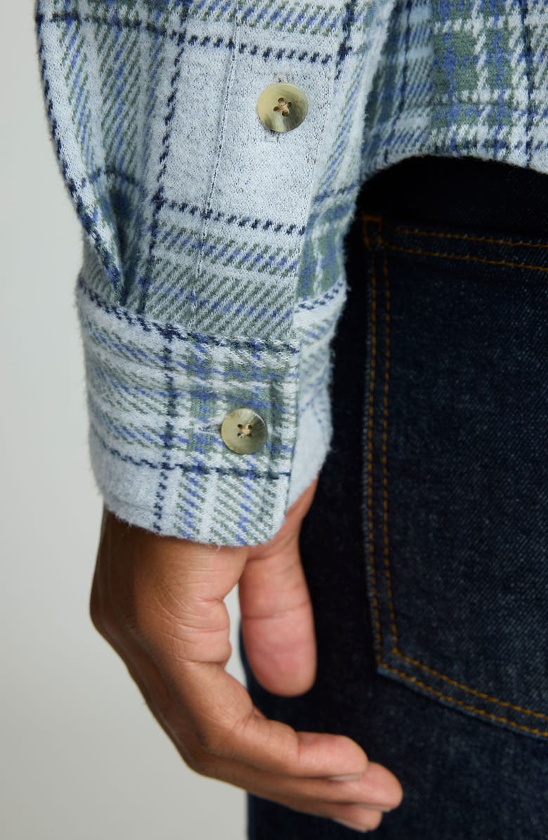 UNTUCKit Ternhaven Sweater Flannel Shirt Jacket, Alternate, color,