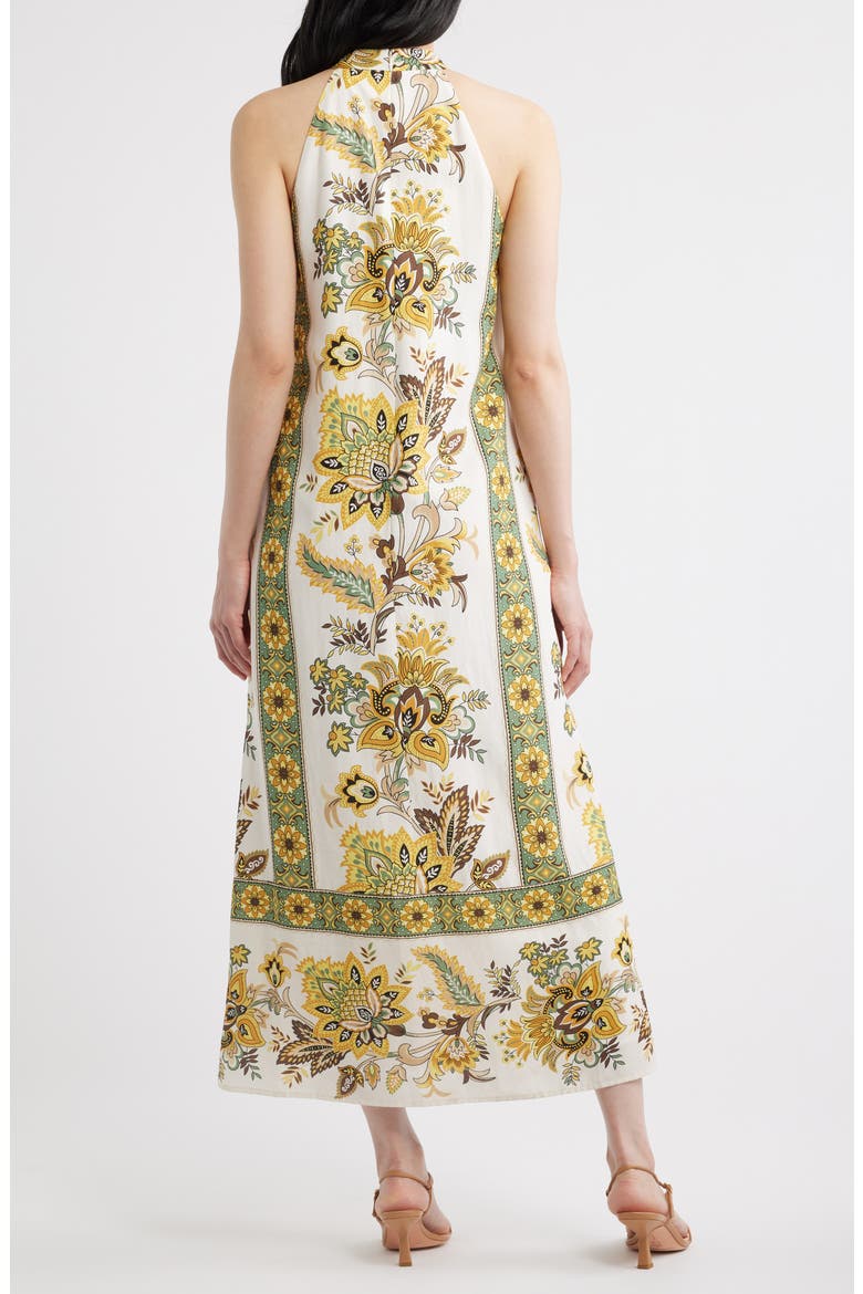 The Athena Print Sleeveless Maxi Dress, Alternate, color, SUNRAY FLORAL PRINT