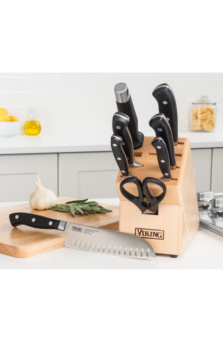 Viking Professional 7-Piece Knife Block Set, Alternate, color, Stainless Steel