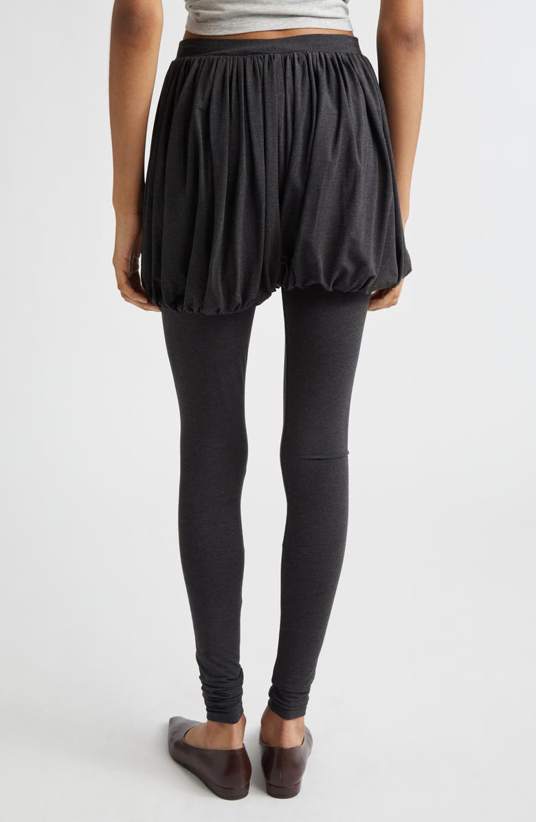 Paloma Wool Caly Skirt Overlay Leggings, Alternate, color, Grey