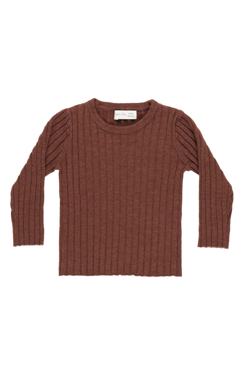 Rylee + Cru Kids' Knit Sweater, Main, color, Brick