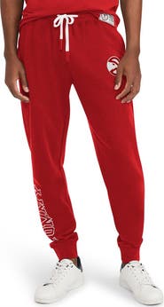 TOMMY JEANS Men's Tommy Jeans Red Atlanta Hawks Carl Bi-Blend Fleece Jogger Pants