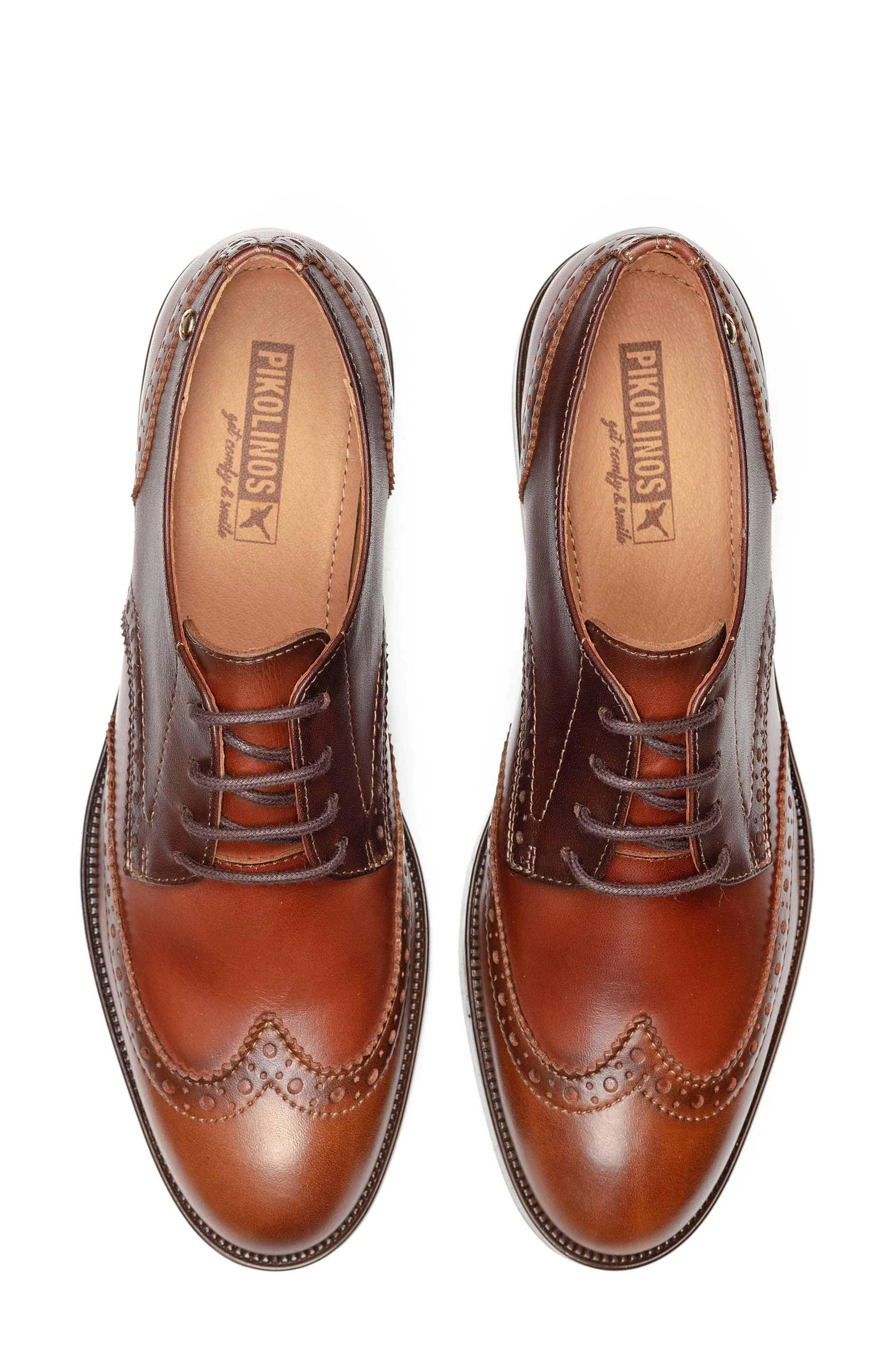 Puertollano Wingtip Derby, Alternate, color, CUERO
